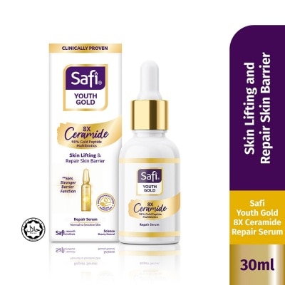SAFI Youth Gold 8X Ceramide Repair Soothing Serum 30ml