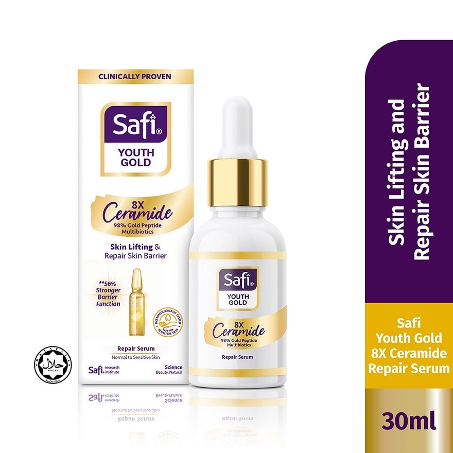 Youth Gold 8X Ceramide Repair Soothing Serum 30ml