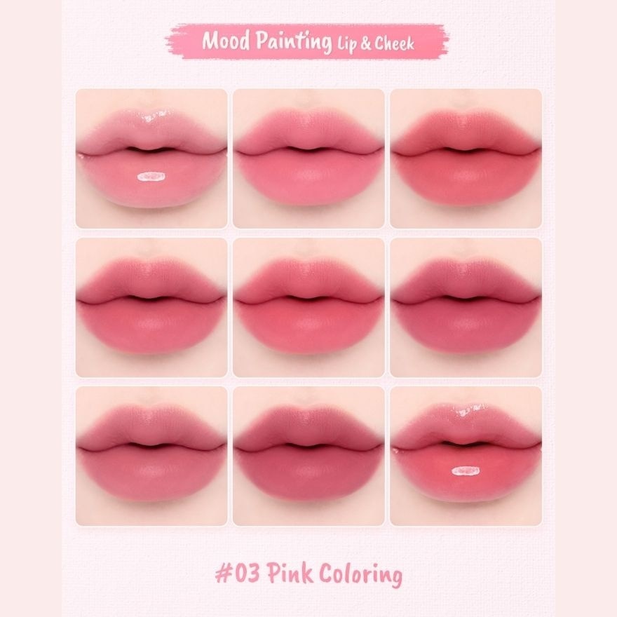 Mood Painting Lip & Cheek Palette 03 Pink Coloring