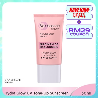 BIO-ESSENCE Bio-Bright Hydra Glow Tone Up Sunscreen SPF50 PA++++ 30ml