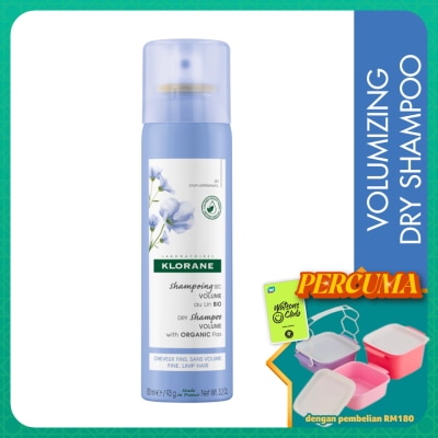 KLORANE - Volumizing Dry Shampoo With Organic Flax 150ml