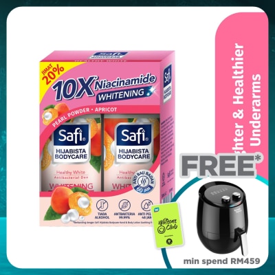 SAFI Hijabista Bodycare Deodorant Roll On Healthy White 50mlx2