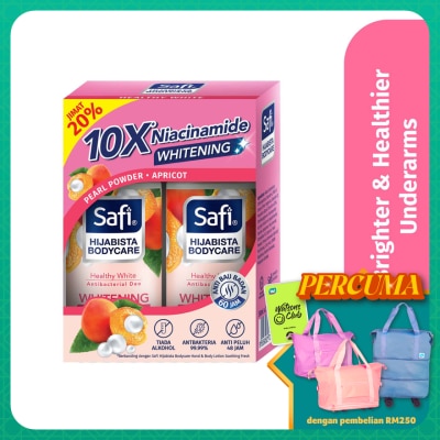 SAFI - Hijabista Bodycare Deodorant Roll On Healthy White 50mlx2