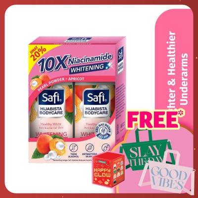 SAFI Hijabista Bodycare Deodorant Roll On Healthy White 50mlx2