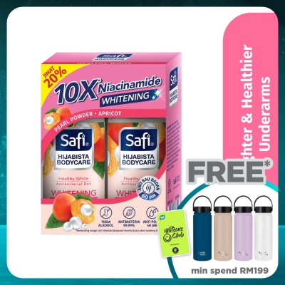 SAFI Hijabista Bodycare Deodorant Roll On Healthy White 50mlx2