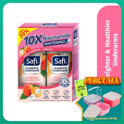 SAFI - Hijabista Bodycare Deodorant Roll On Healthy White 50mlx2