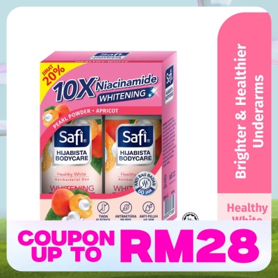 SAFI Hijabista Bodycare Deodorant Roll On Healthy White 50mlx2