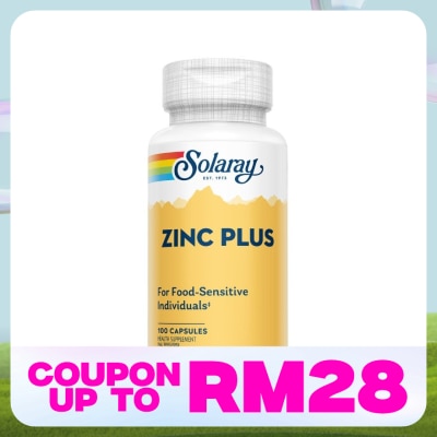 SOLARAY Zinc Plus 100s Capsules