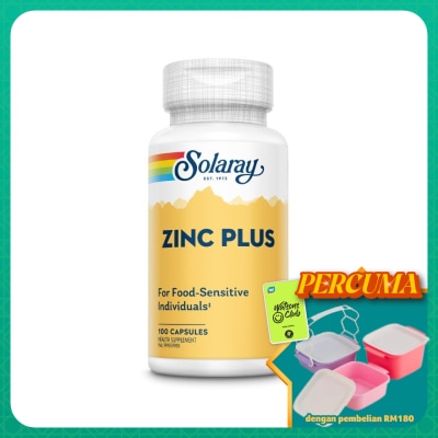 SOLARAY - Zinc Plus 100s Capsules