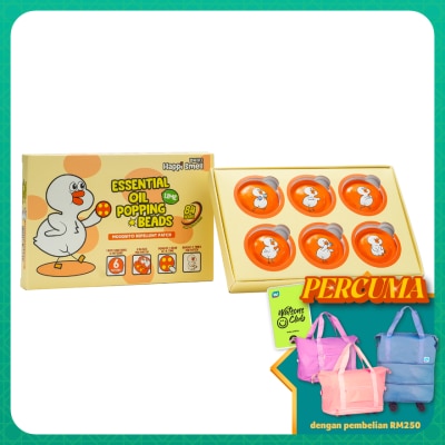 HAPPI SMELL Essential Oil Popping Beads Lime Flavour Mosquito Patch 6s