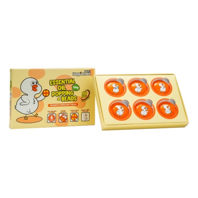 HAPPI SMELL - Essential Oil Popping Beads Lime Flavour Mosquito Patch 6s