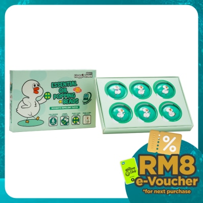 HAPPI SMELL Essential Oil Popping Beads Sea Salt Flavour Mosquito Patch 6s