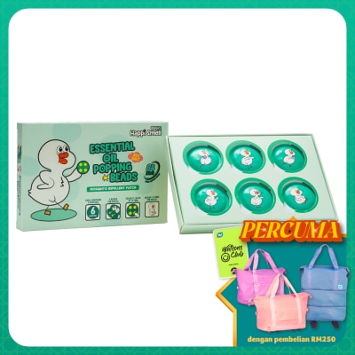 HAPPI SMELL Essential Oil Popping Beads Sea Salt Flavour Mosquito Patch 6s