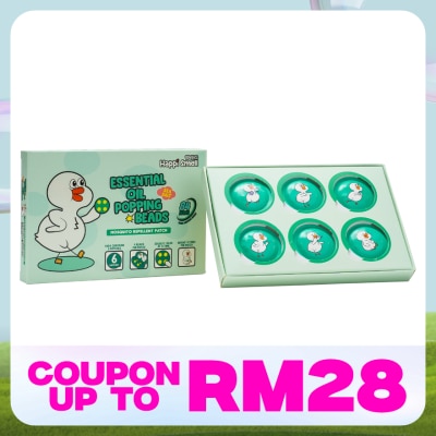 HAPPI SMELL Essential Oil Popping Beads Sea Salt Flavour Mosquito Patch 6s