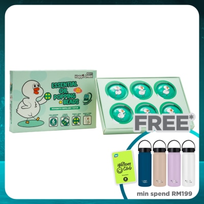 HAPPI SMELL Essential Oil Popping Beads Sea Salt Flavour Mosquito Patch 6s