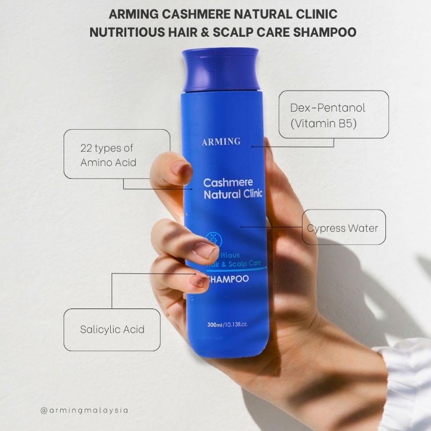 Cashmere Natural Clinic Hair & Scalp Shampoo 300ml