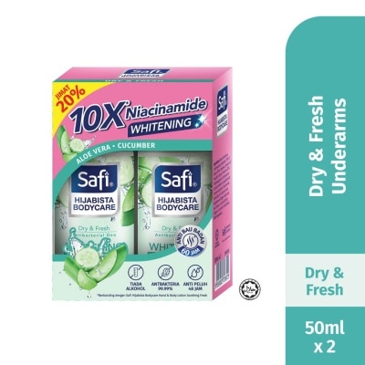 SAFI Hijabista Bodycare Deodorant Roll On 50mlx2