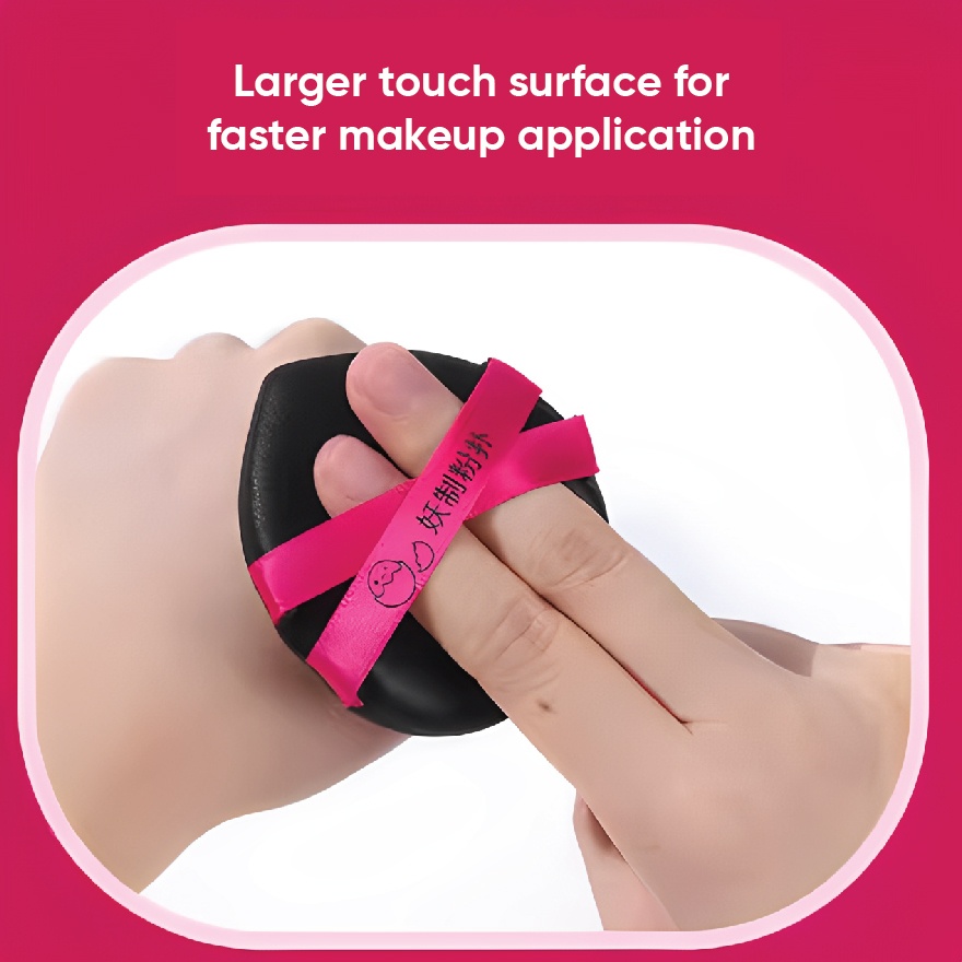 Loose Powder Sponge Soft Wet Dry Use Extra thick leather puff 4pcs