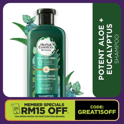 HERBAL ESSENCES Aloe & Eucalyptus Shampoo 400ml