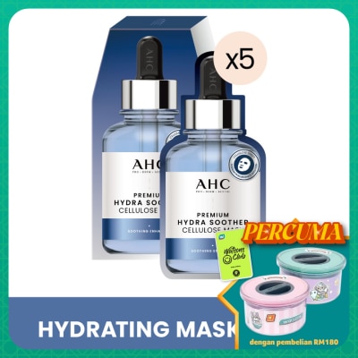 AHC Premium Hydra Soother Cellulose Mask 5s