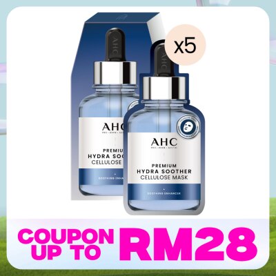 AHC Premium Hydra Soother Cellulose Mask 5s