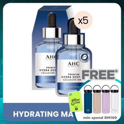 AHC Premium Hydra Soother Cellulose Mask 5s