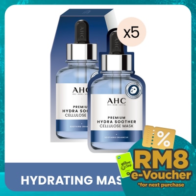 AHC Premium Hydra Soother Cellulose Mask 5s