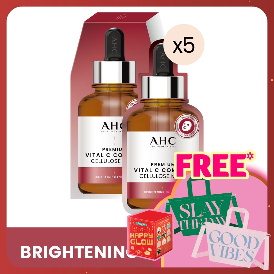 Premium Vital C Complex Cellulose Mask 5s