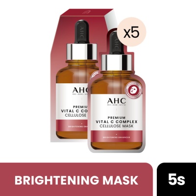 AHC - Premium Vital C Complex Cellulose Mask 5s