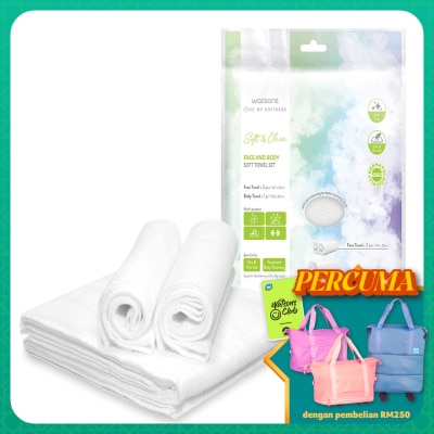 WATSONS - Face and Body Soft Towel Set 1s + 2s