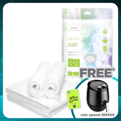 WATSONS Face and Body Soft Towel Set 1s + 2s