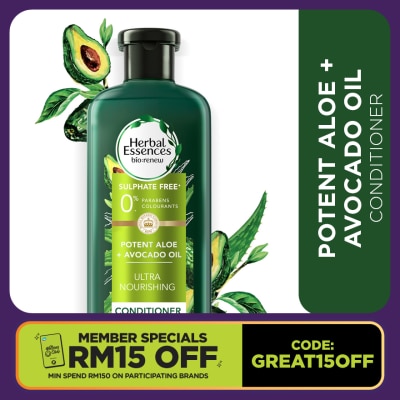HERBAL ESSENCES Aloe & Avocado Oil Conditioner 400ml