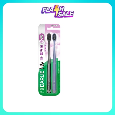 DARLIE Toothbrush High Density Gum Care Charcoal 2s
