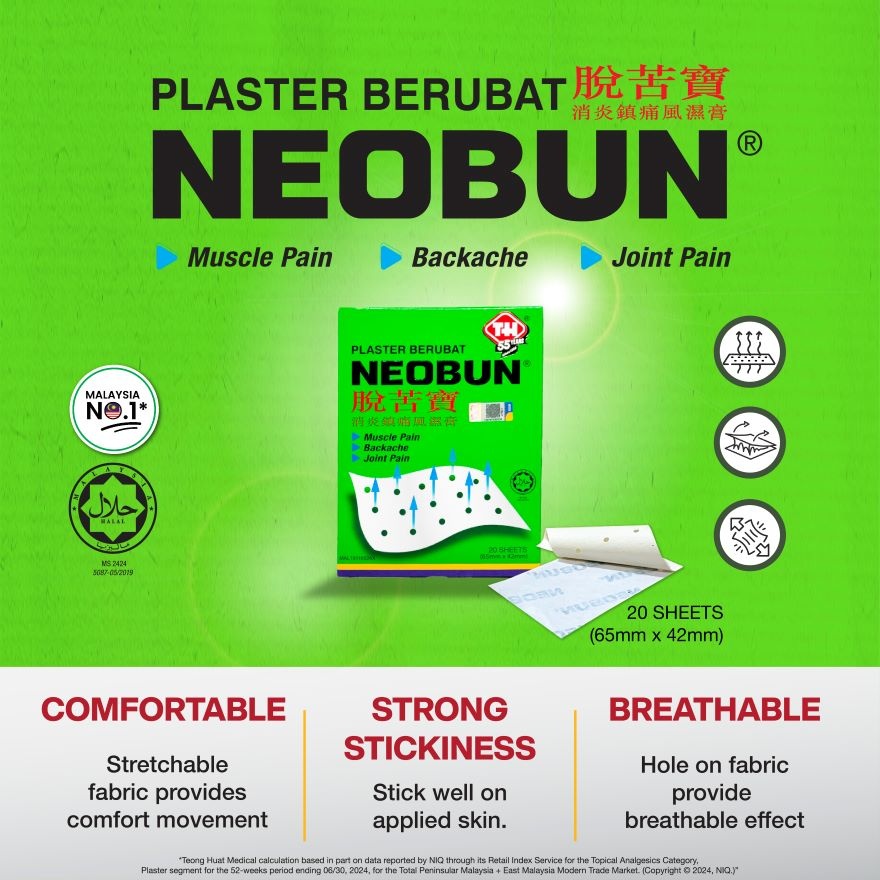 Pain Relief Medicated Plaster 20s