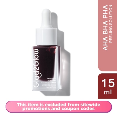 GLAD2GLOW AHA BHA PHA Intensive Peeling Solution 15ml