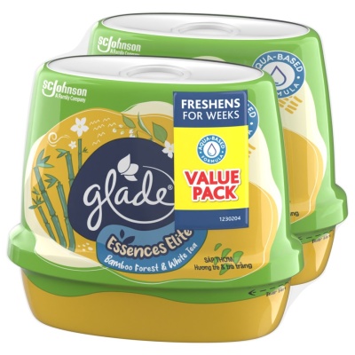 GLADE - Essences Elite Bamboo Forest & White Tea 180gm x2
