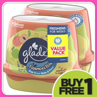 GLADE Essences Elite Crisp Green Apple & Peach 180gm x2