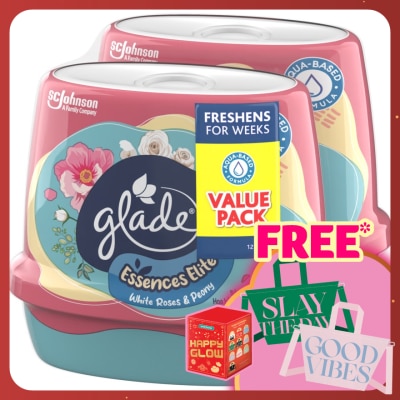 GLADE Essences Elite White Roses & Peony 180gm x2
