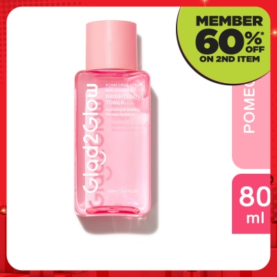 GLAD2GLOW Pomegranate Niacinamide Brightening Toner 80ml