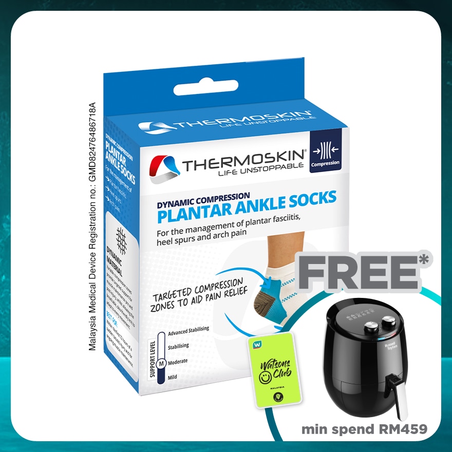 Plantar FXT Compression Socks Size M (1 Pair)