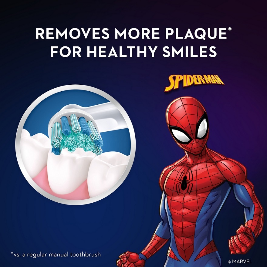 Kids Spiderman Replacement Brush Head 2s image