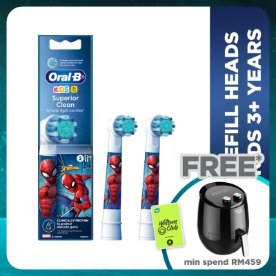 ORAL-B Kids Spiderman Replacement Brush Head 2s