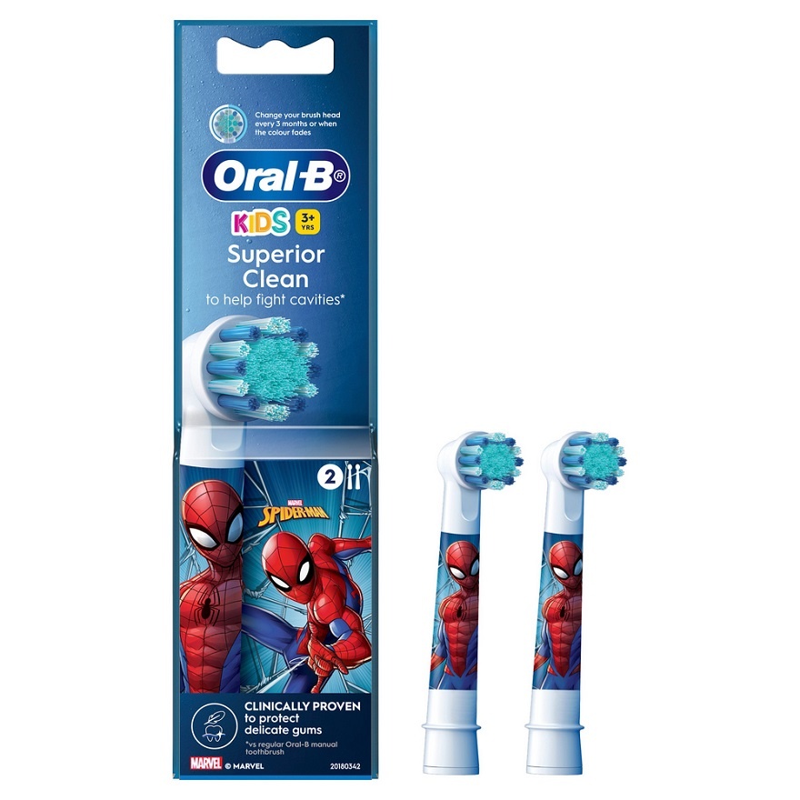 Kids Spiderman Replacement Brush Head 2s image