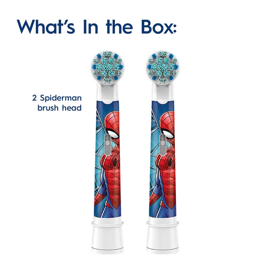 Kids Spiderman Replacement Brush Head 2s image