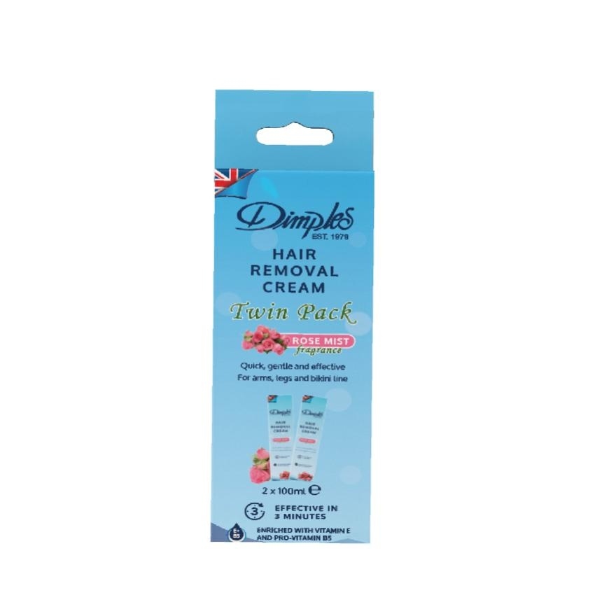 Hair Removal Cream Rose Twin Pack 100ml x 2
