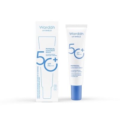 WARDAH UV Shield Physical Sunscreen Serum SPF 50+ PA+++ 30ml