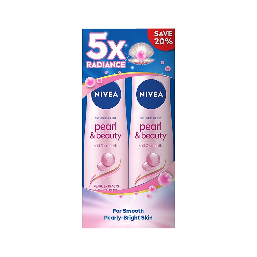 Deo Female Pearl & Beauty Shaveless Spray 2 x 150ML