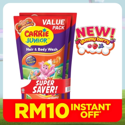 CARRIE JUNIOR Hair & Body Wash Gummy Berry 2x500g