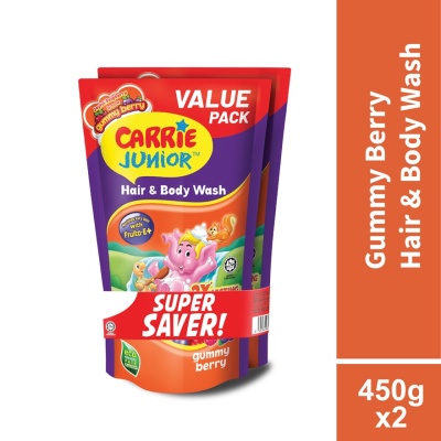 CARRIE JUNIOR Hair & Body Wash Gummy Berry 2 x 450g image