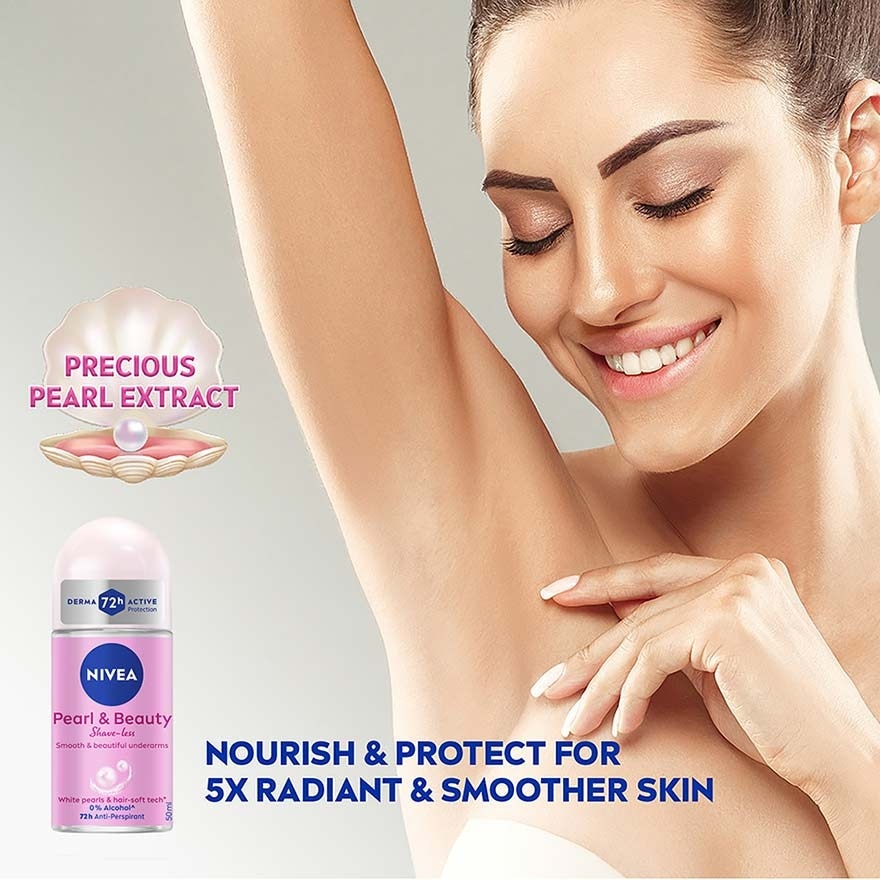 Deodorant Female Pearl & Beauty Shaveless Roll On 2 x 50ml